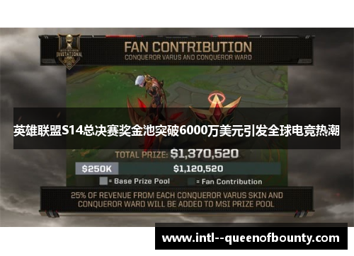 英雄联盟S14总决赛奖金池突破6000万美元引发全球电竞热潮